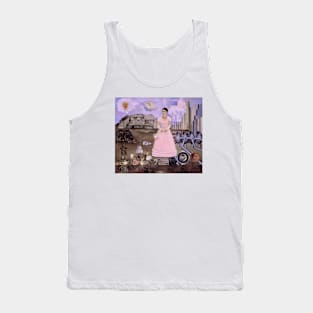 Self Portrait Along the Border Line Between Mexico and the United States by Frida Kahlo Tank Top